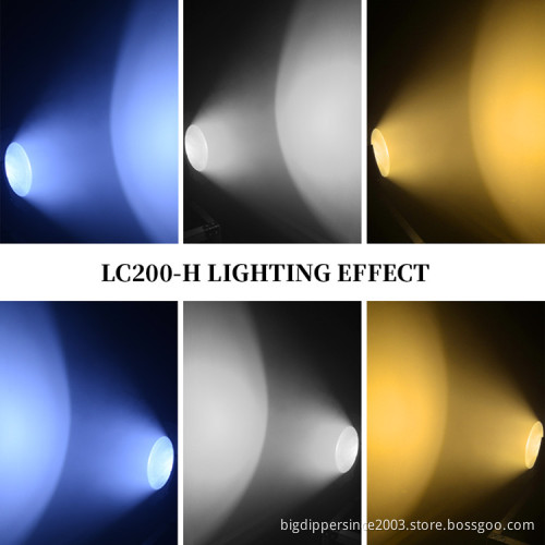 Big Dipper 200W White & Warm White COB LED profile stage led light studio Thearter led fresnel light LC002-H